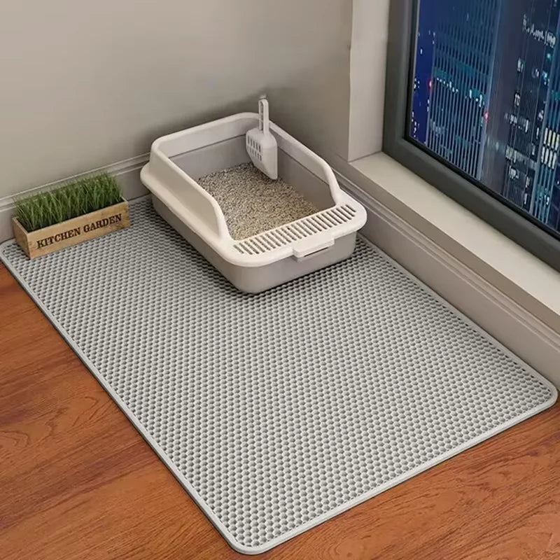 Large waterproof non-slip cat litter mat, view 8