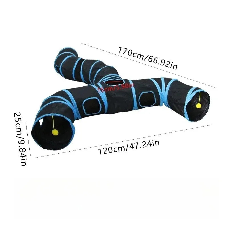Crinkle Cat Play Tunnel, Multi-Way