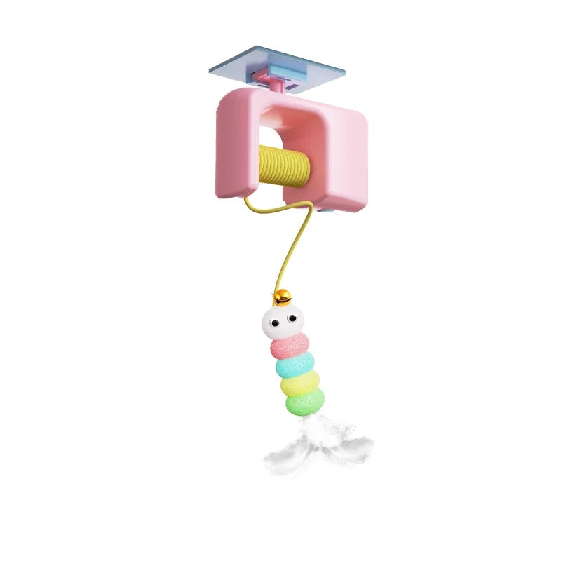 Electric hanging door cat toy for self-play, view 10