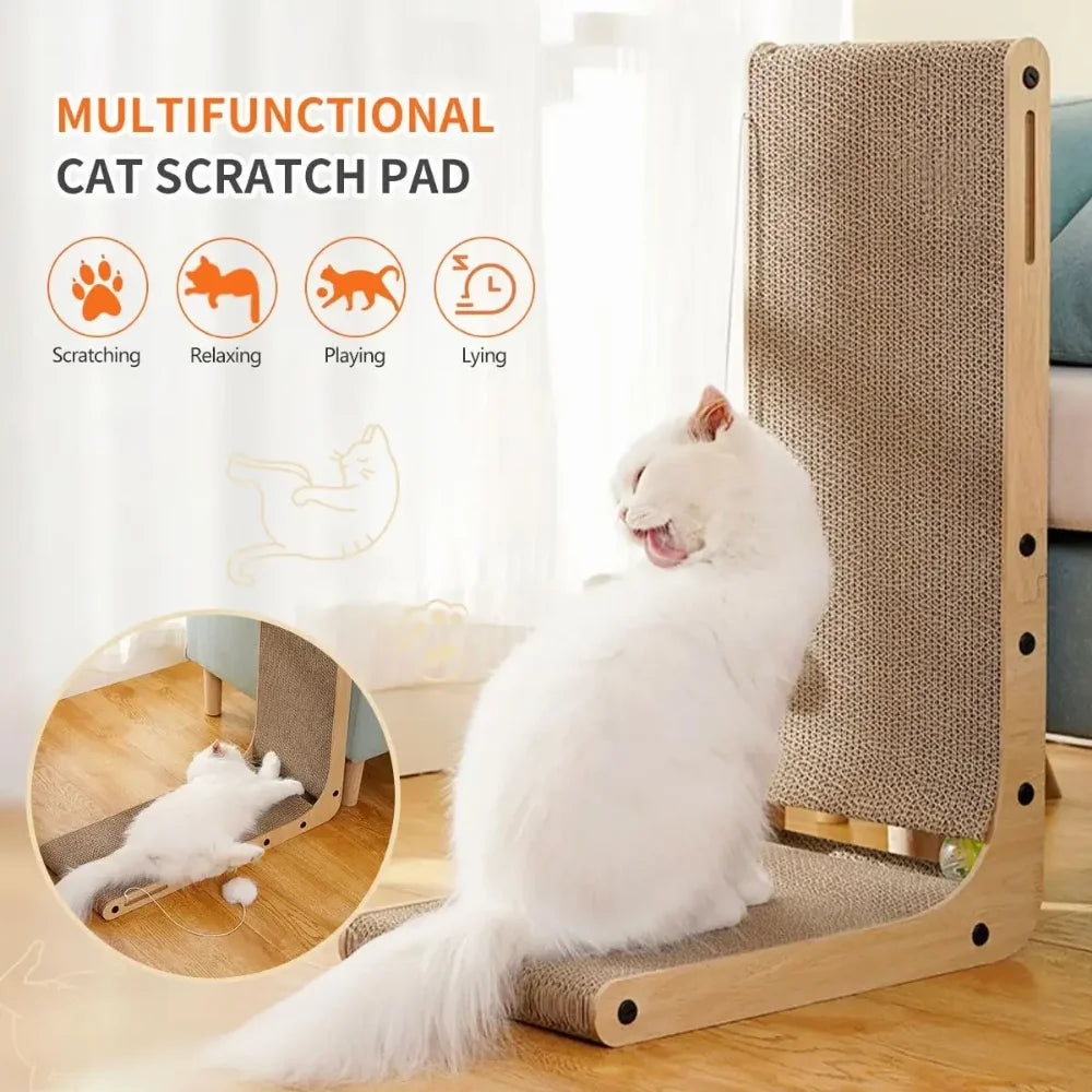 L-Shape Cat Scratcher, Medium or Large