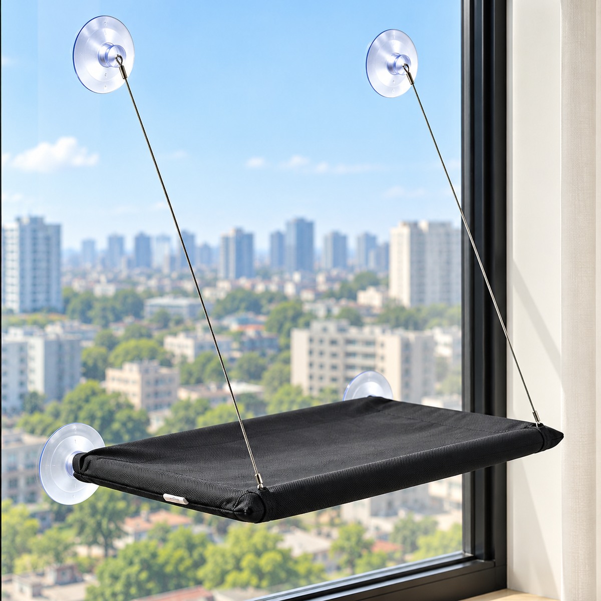 Wall Mounted Cat Hammock with Climbing Frame