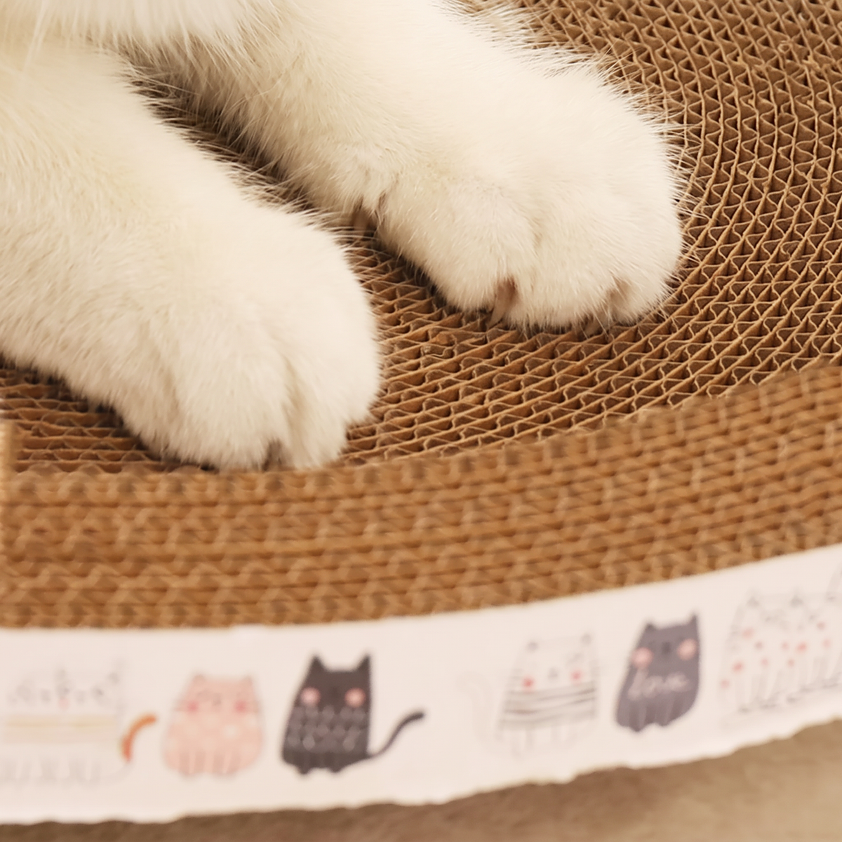 Corrugated Cat Scratcher Lounge with Catnip